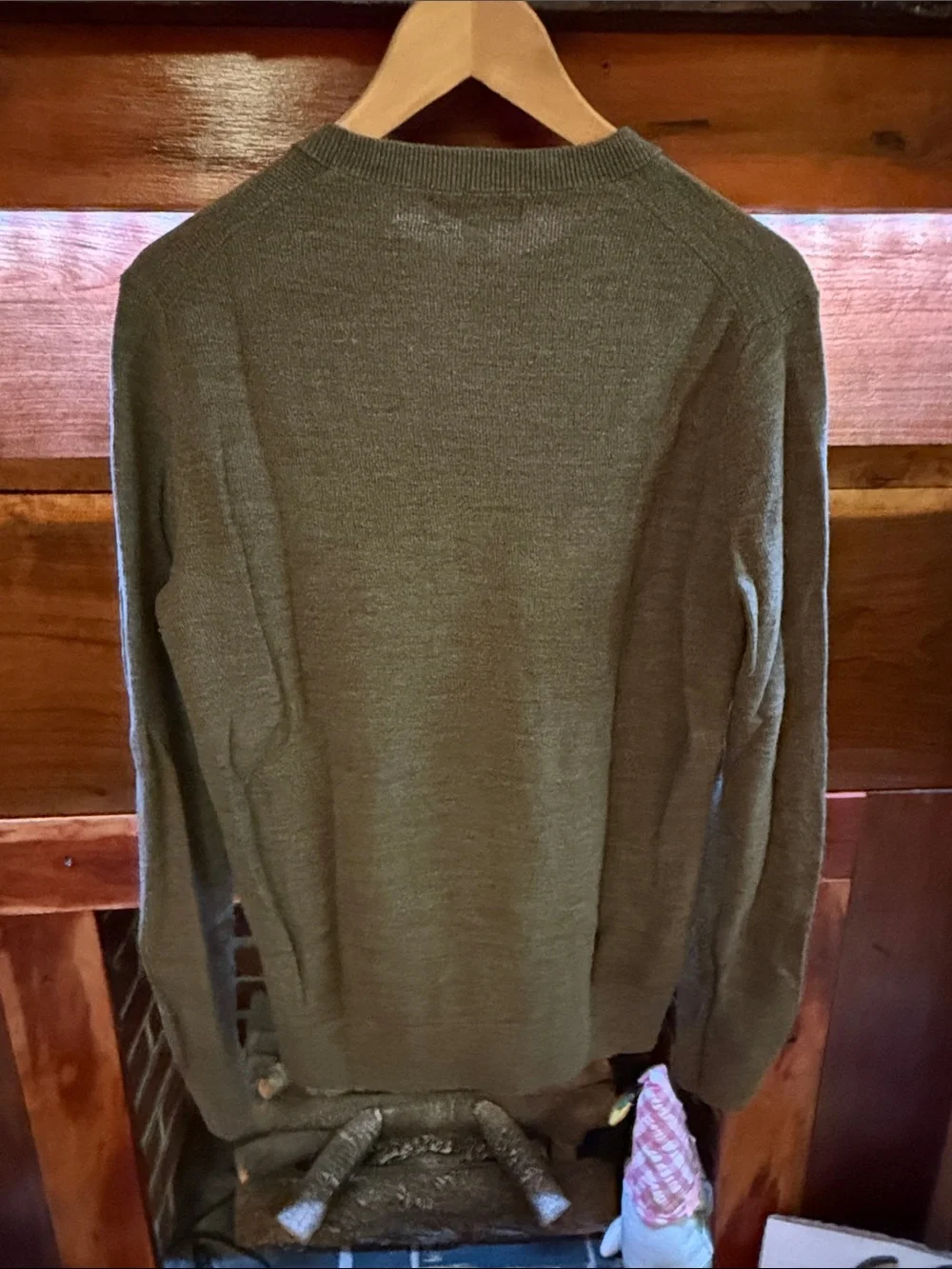Banana Republic Men's Crewneck Sweater in Olive